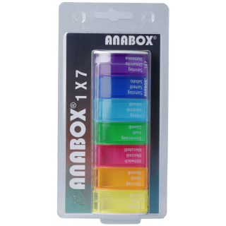 Anabox Medidispenser 1x7 Bunt D/f/i im Blister