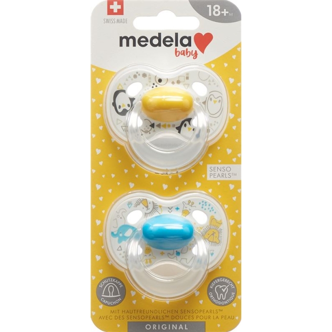 MEDELA Baby Nuggi Original 18+ Yellow Blue