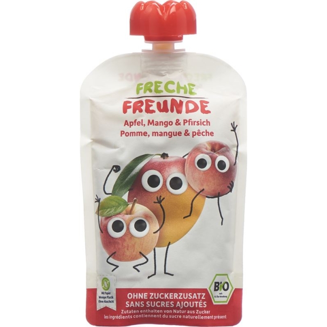 Cheeky Friends Squeeze Apple Mango &amp; Peach 100г