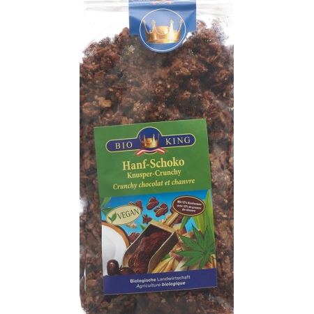 Органічний шоколад з коноплями Bioking Crispy Crunchy 375 г