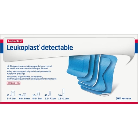 Leukoplast Detectable 5 розмірів 95 шт