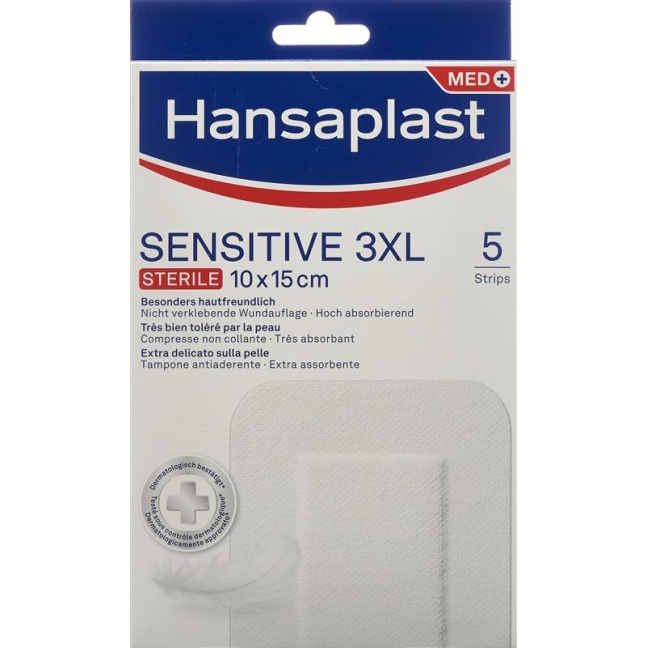 Hansaplast Sensitive Strips 3xl 5 шт