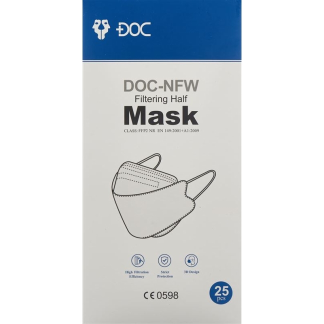 Doc-NFW Маска FFP2 у формі риби без клапана 25 шт
