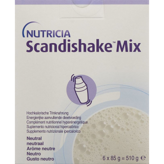 Scandishake Mix Порошок нейтральный (новый) 6 пакетиков по 85г