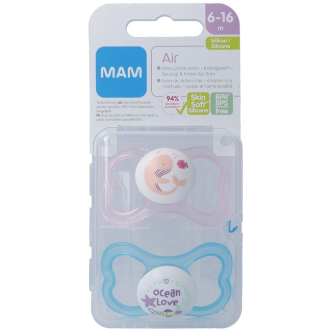 MAM Air Nuggi Sili 6-16m Girl