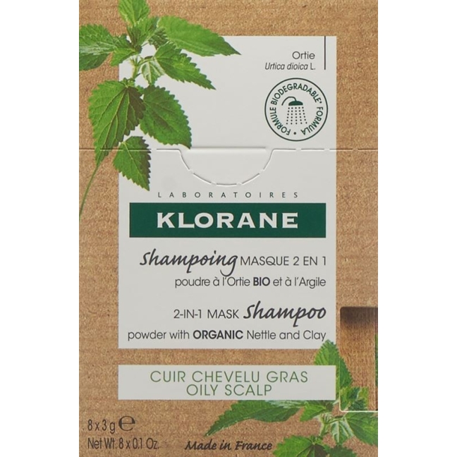 KLORANE маска шампунь кропива органічна