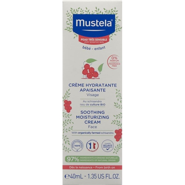 Заспокійливий крем для обличчя MUSTELA