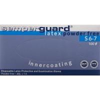 Рукавички Semperguard Latex Ic S Без пудри Білі 100 шт