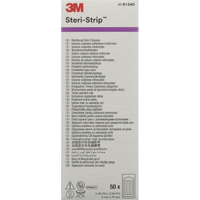 3M Steri Strip 3x75mm White Reinforced (s) 50x 5 шт.