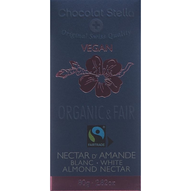 Органічний шоколад Stella Nectar D&#39;amande Organic Fair 80г