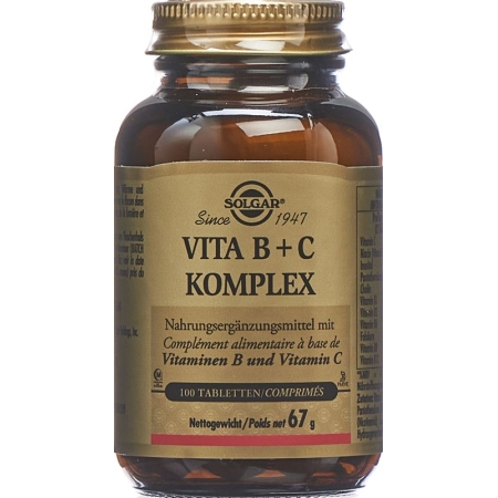 Solgar Vita B+c комплекс таблетки флакон 100 шт