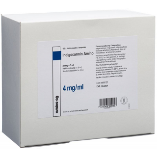 Индигокармин амино 20 мг/5мл 100 амп 5 мл