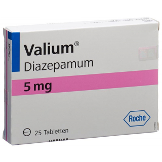 Таблетки валиум 5 мг 25 шт.