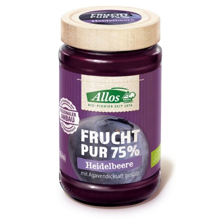 Органічний джем Allos Fruit Pure Blueberry 250г