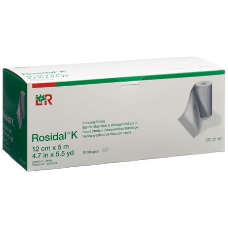 Бинт Rosidal K короткий 12см х 5м 10 шт