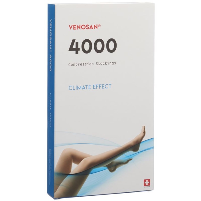 VENOSAN 4002 A-D KKL2 L короткий відкритий чорний 1 пара