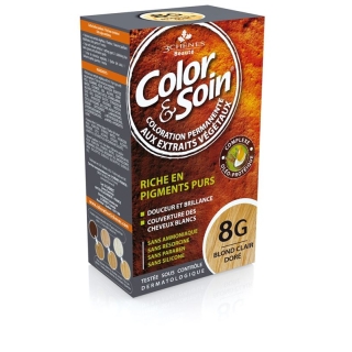 Color & Soin Coloration 8G blonde clair doré 135 мл