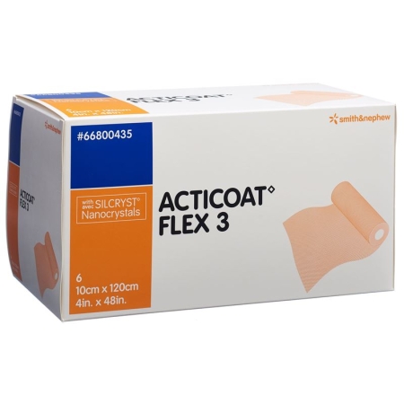 Пов'язка для ран Acticoat Flex 3 10х120 см 6 шт