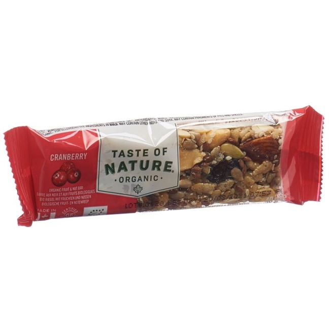 Батончик Taste of Nature Журавлина 40 г