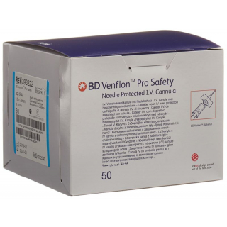 BD Venflon Pro Safety 22g 0.9x25mm Blau 50 Stück