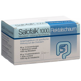 Salofalk Rektsch 1000 mg/dose 14 doses