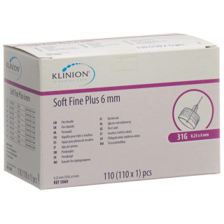 Klinion Soft Fine Pl Pen-Nadel 6mm 31g 110 Stück