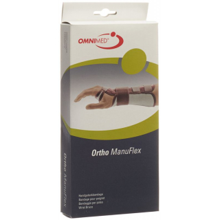 Omnimed Ortho ManuFlex Handgelenkbandage 22cm Links Grösse M Grau-Bordeaux