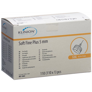 Klinion Soft Fine Pl Pen-Nadel 5mm 32g 110 Stück