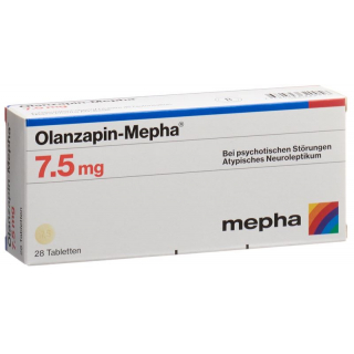 Olanzapin Mepha Tabletten 7.5mg 28 Stück