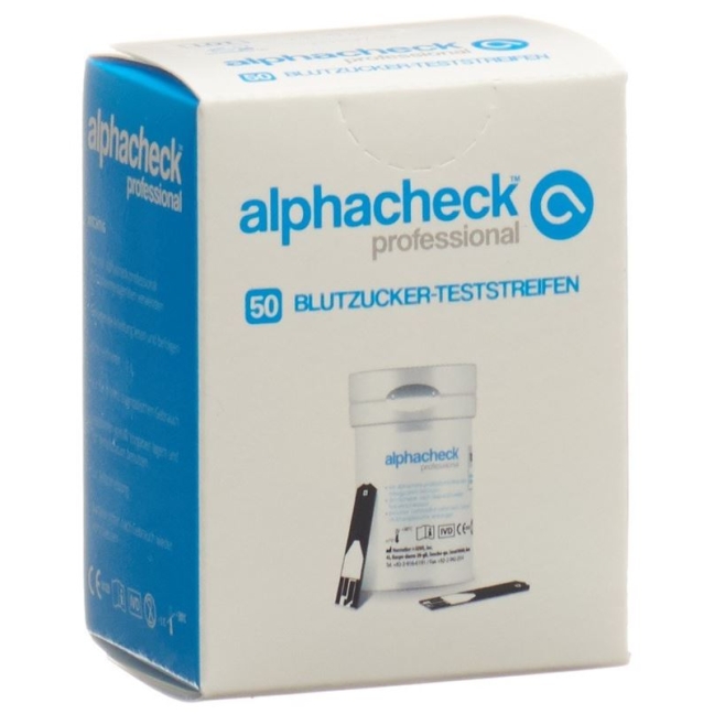 Професійна тест-смужка на рівень цукру в крові ALPHACHECK