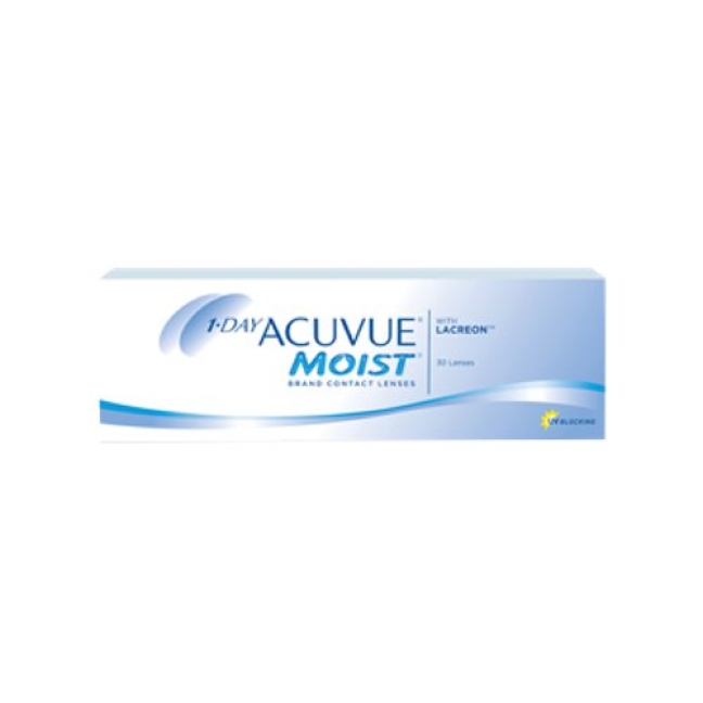 1-Day Acuvue Moist Day -1.25dpt curvature (BC) 9.00 30 шт.