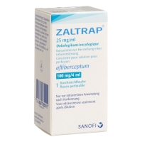 Zaltrap Inf Konz 100 мг/4 мл В середньому 4 мл