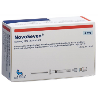 NovoSeven room temperature stable Trockensub 2 mg with solvent Fertspr