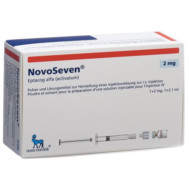 NovoSeven room temperature stable Trockensub 2 mg with solvent Fertspr