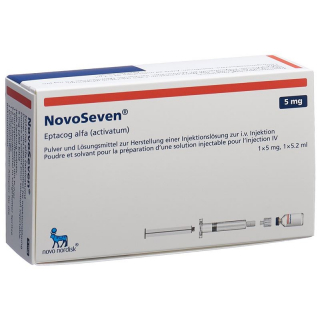NovoSeven room temperature stable Trockensub 5 mg with solvent Fertspr