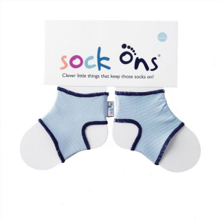 Sock ons ​​blue baby 0-6M 1 pair