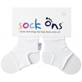 Sock ons ​​white baby 6-12M 1 pair