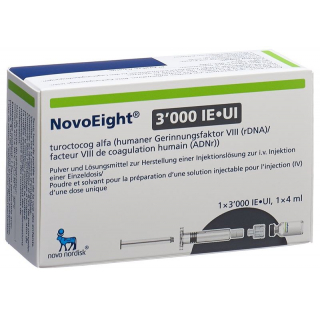 NovoEight Trockensub 3000 IU with solvent Durchstf