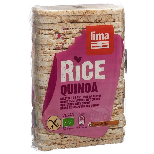 Рисові коржі Lima тонкі з кіноа 130 г