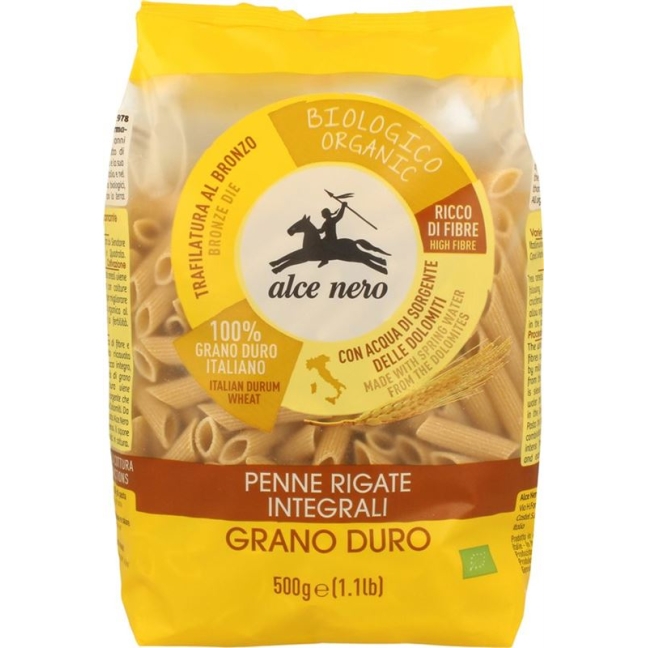 Цільнозернові пенне Alce Nero 500 г