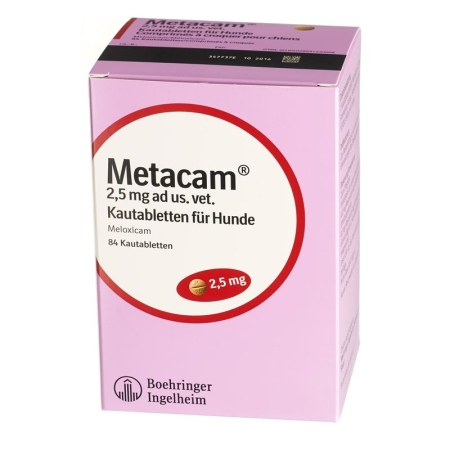 Таблетки жувальні Metacam Dog 2,5 мг Ad Us Vet., 84 шт