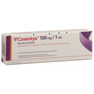 Cosentyx Inj Lös 150 mg / 1ml Fertspr