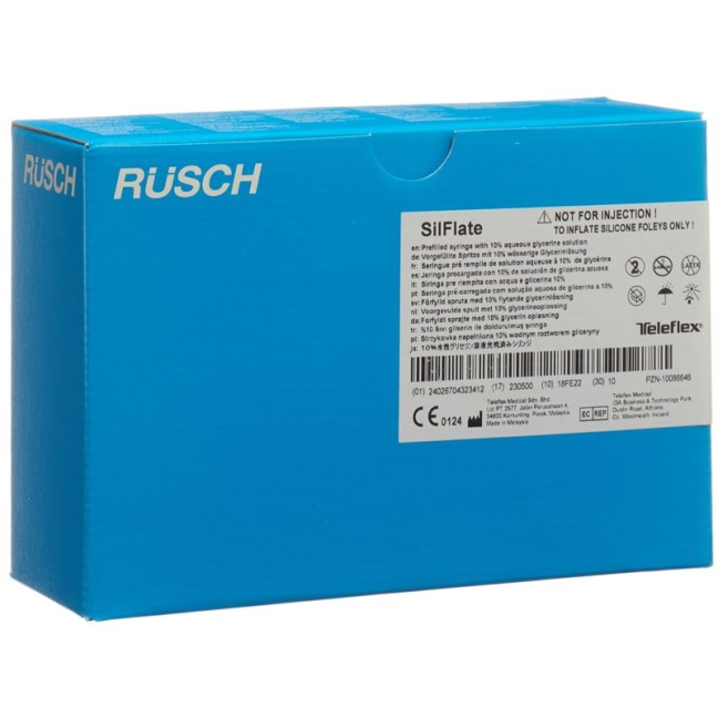 Rüsch Silflate Vorgef Spri 10% Waess Glycer 10 шт