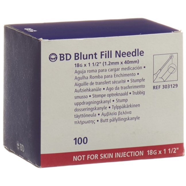 Безпечна канюля BD Blunt Fill 100 шт