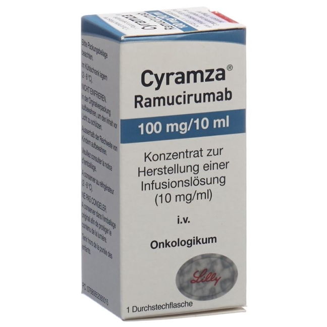 Cyramza Inf Konz 100 mg / 10ml Durchstf