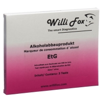 Willi Fox продукт розпаду алкоголю EtG сеча 3 шт