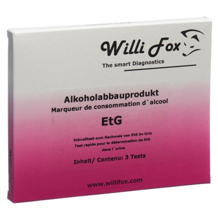 Willi Fox продукт розпаду алкоголю EtG сеча 3 шт
