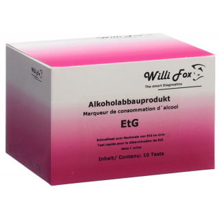 Willi Fox alcohol breakdown product EtG urine 10 pcs