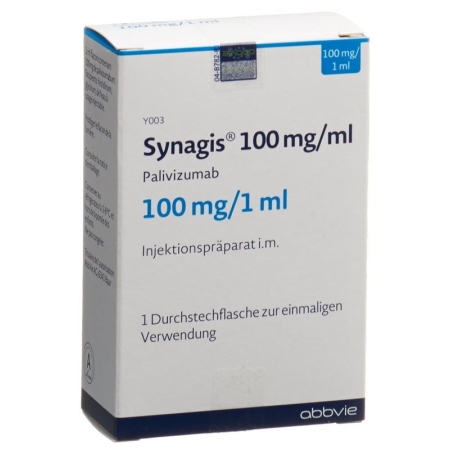 Synagis Inj Lös 100 mg/1ml Avg
