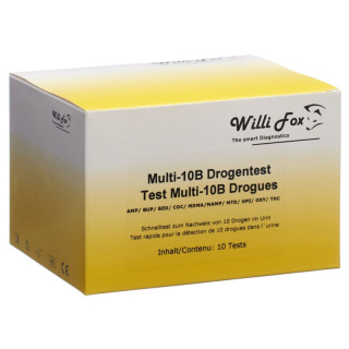 Willi Fox drugs test multi drugs 10B urine 10 pcs